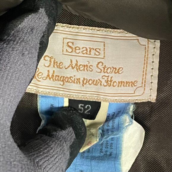 Vintage Sears Leather Jacket With Down Liner Men's 52 Brown Fight Club - Picture 8 of 15